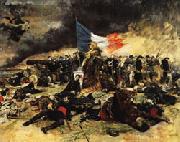 Ernest Meissonier The Siege of Paris oil on canvas